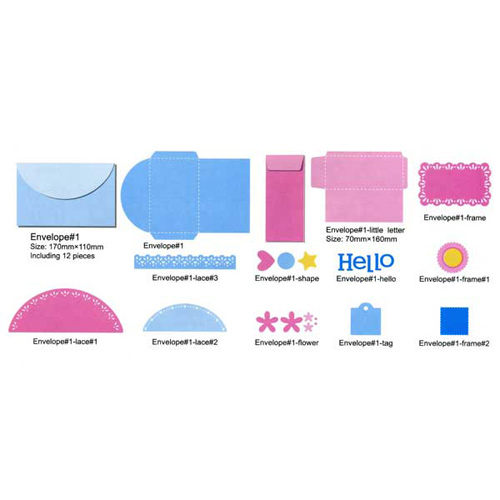 50338 Ezcut Thick Paper Die Kit Envelopes