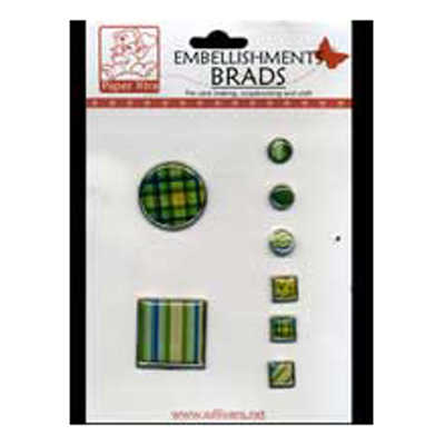 50377 Brad Epoxy Tartan Green