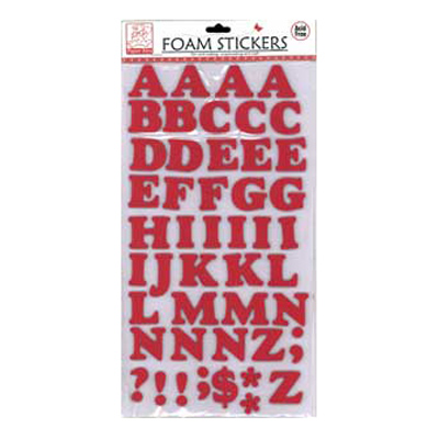 50401 Foam Alphabet Capital Red