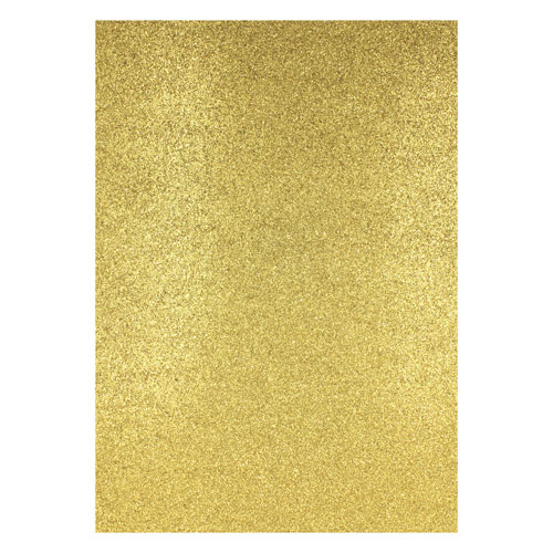 50412 Sullivans A4 Glitter Card - Gold