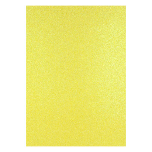 50414 Sullivans A4 Glitter Card - Yellow
