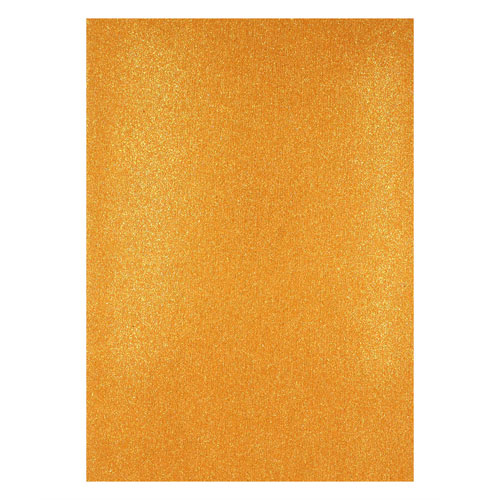 50415 Sullivans A4 Glitter Card - Orange