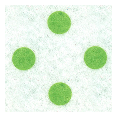 50677 Felt Piece Polka Dots Lime