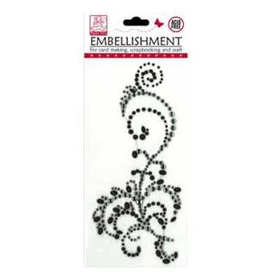 50699 Bling Florish Silver Black