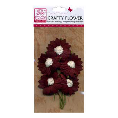 50719 Scr Emb Flowers Wine