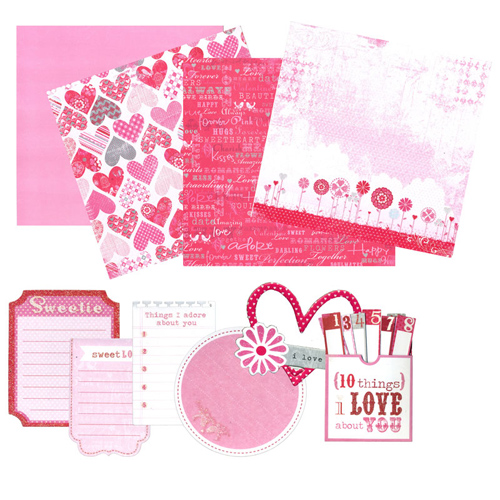 50730 Scrapbook Album Kit I Love You