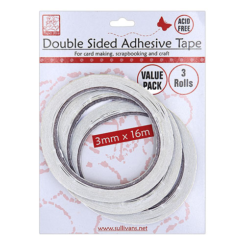 50758 Crafty Bitz Double Sided Adhesive Tape - 3mm - Value Pack 