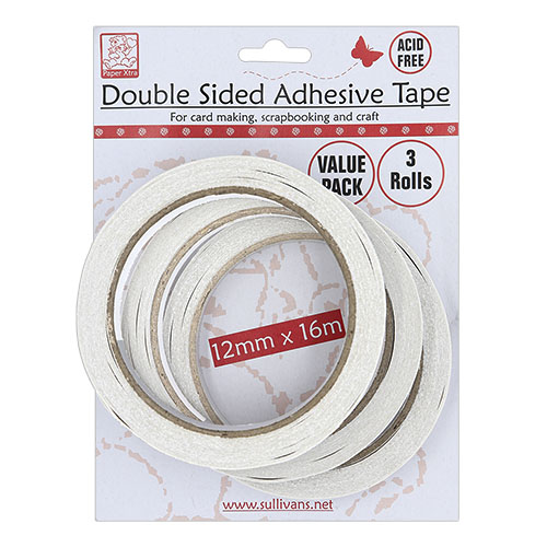 50760 Crafty Bitz Double Sided Adhesive Tape - 12mm - Value Pack 