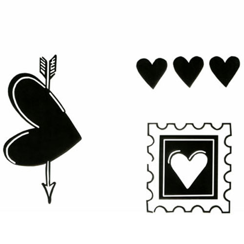 50790 Clear Stamps Three Hearts