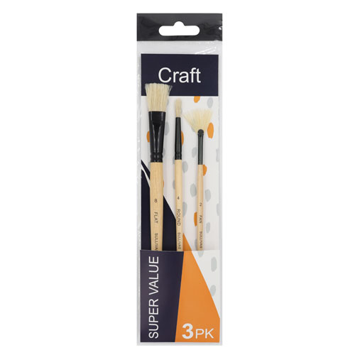 50859 Sullivans Super Value 3pk Paint Brushes - Assorted