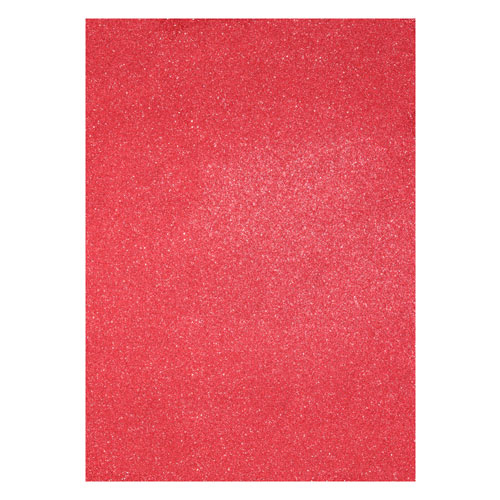 50887 Sullivans A3 Glitter Foam Sheet - 1.5mm Thick - Red