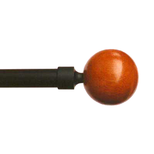 510401 Finial For 19mm Rod Walnut