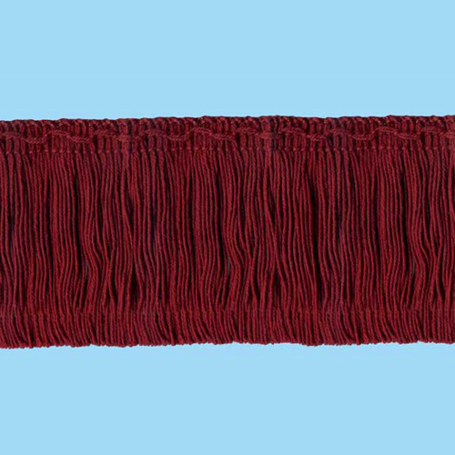 51114 Fringe 75mm Burgundy