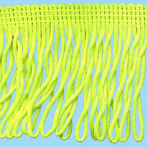 51127 Fringe Looped 70mm Fluro Yellow
