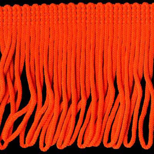 51141 Fringe Looped 100mm Fluro Orange