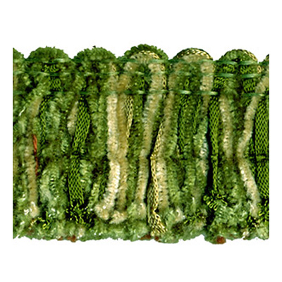 51239 Fringe Ruche Olive Mix