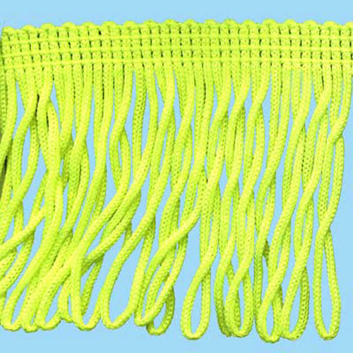 51259 Fringe Looped 150mm Fluro Yellow