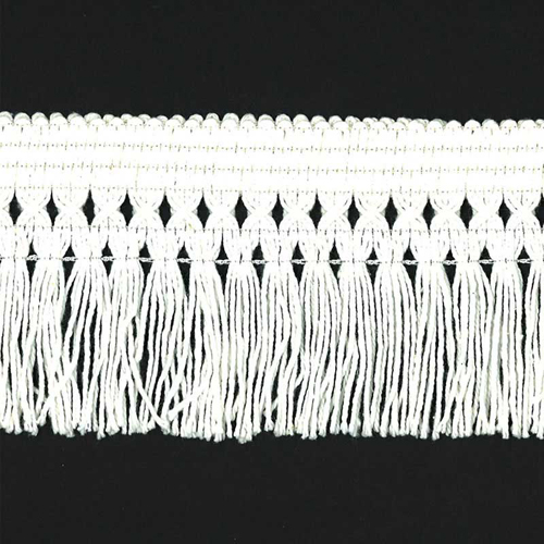 51327 Fringe Carpet 75mm White
