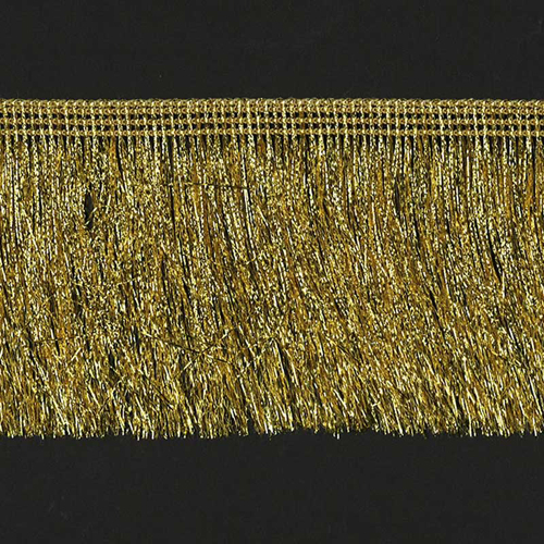 51332 Fringe Lurex 75mm Gold