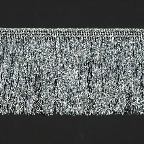 51333 Fringe Lurex 75mm Silver