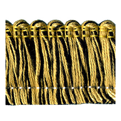 51349 Fringe Ruche 35mm Black Ginger