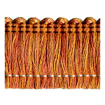 51351 Fringe Ruche 35mm Rust Brick