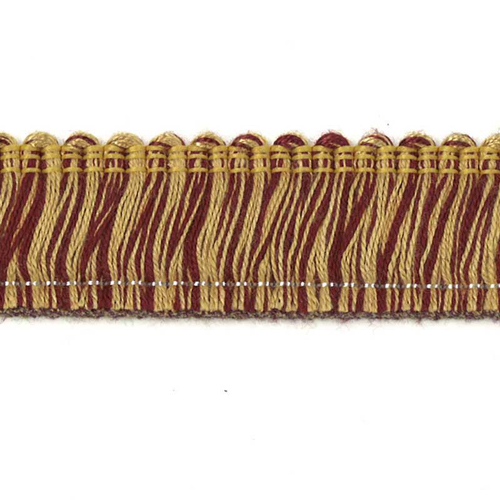 51354 Fringe Ruche 35mm Ginger Maroon