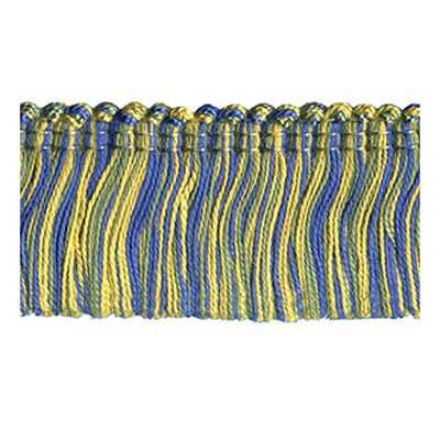 51363 Fringe Ruche 35mm Blue Green Gold