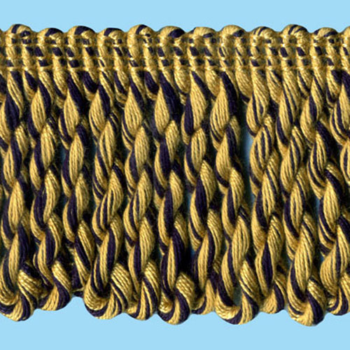 51370 Fringe Bullion 60mm Navy Ginger