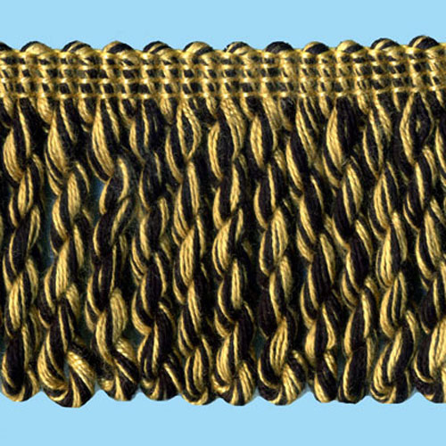 51371 Fringe Bullion 60mm Black Ginger