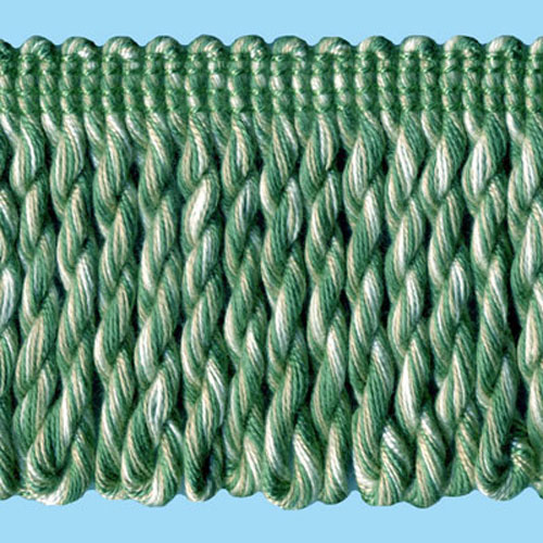 51379 Fringe Bullion 60mm Green Beige Cream