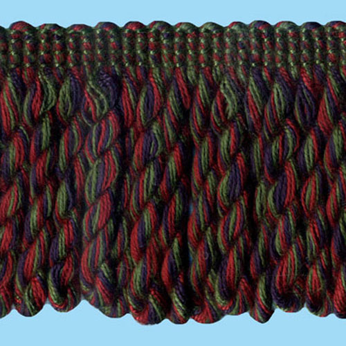 51382 Fringe Bullion 60mm Bottle Navy Maroon