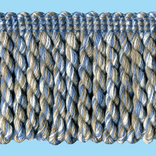 51383 Fringe Bullion 60mm Blue Beige Cream