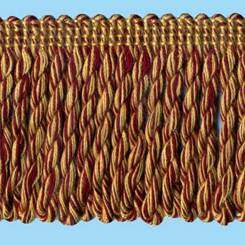 51398 Fringe Bullion 98mm Ginger Maroon