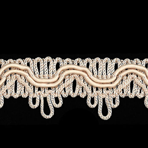 51458 Braid Looped 23mm French Cream