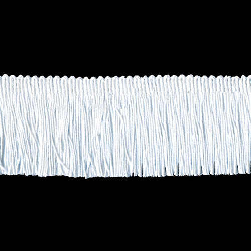 51530 Fringe Cut 25mm White