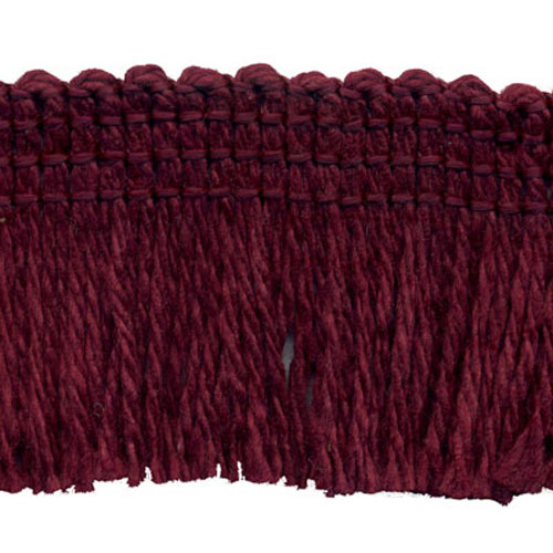 51581 Fringe Cut 25mm Burgundy
