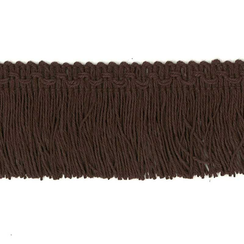 51596 Fringe Cut 50mm Brown