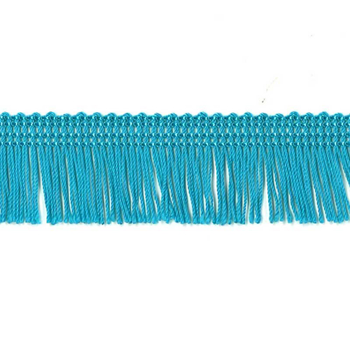 51621 Fringe Cut 25mm Peacock