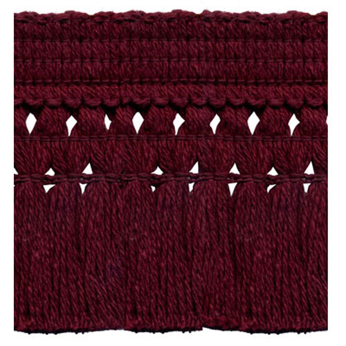 51636 Fringe Carpet 75mm Burgundy