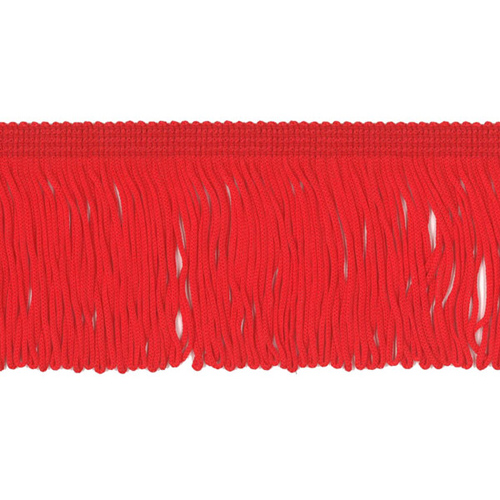 51647 Fringe Looped Stretch 70mm Red