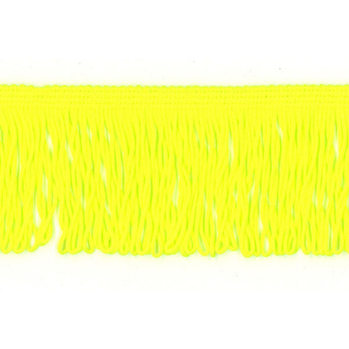 51657 Fringe Looped Stretch 150mm Fluro Yellow