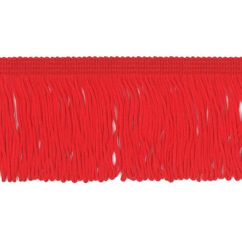 51663 Fringe Looped Stretch 300mm Red