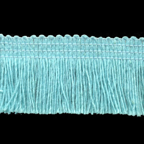 51698 Fringe Cut 25mm Aqua