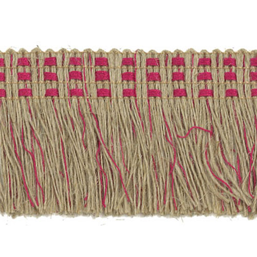 51770 Fringe Cut 50mm Jute Wine