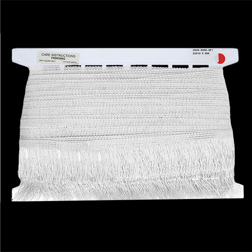 52010 Sullivans 50mm Rayon Cut Fringe - White - 30m