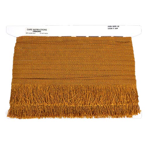 52030 Sullivans 50mm Rayon Cut Fringe - Burnt Gold - 30m