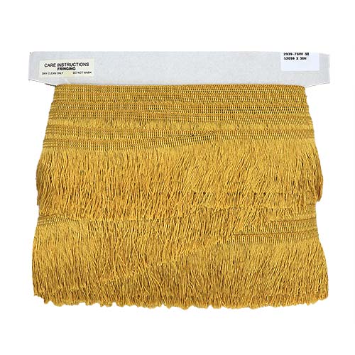52059 Sullivans 75mm Rayon Cut Fringe - Harvest Gold 30mts