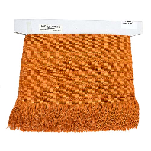 52060 Sullivans 75mm Rayon Cut Fringe - Burnt Gold 30mts