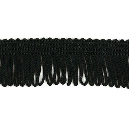 52168 Fringe Looped 25mm Black